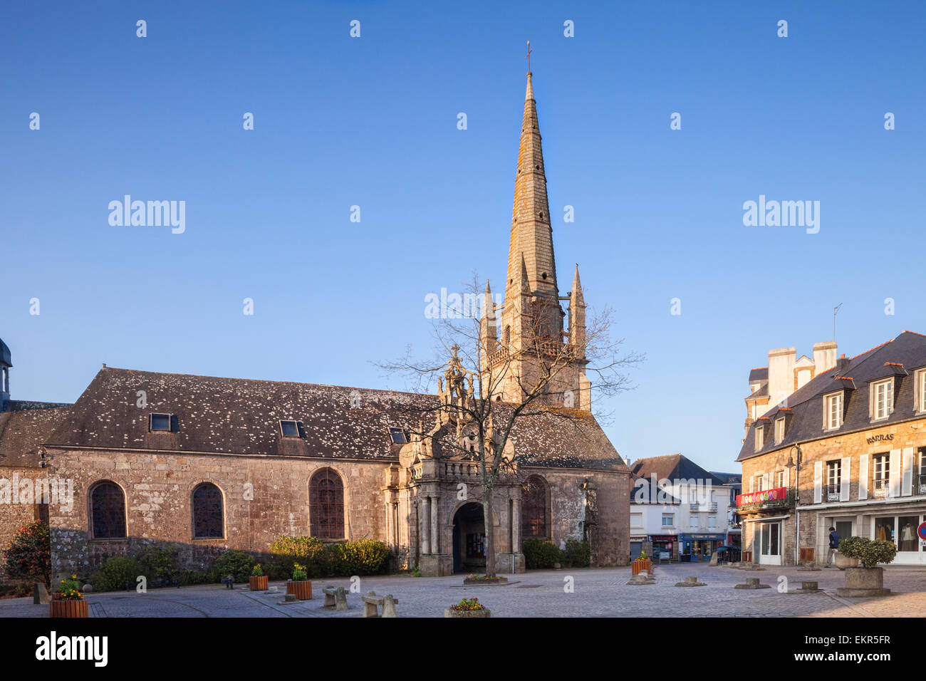 Saint-Comely Church, Carnac, Brittany, France. Stock Photo