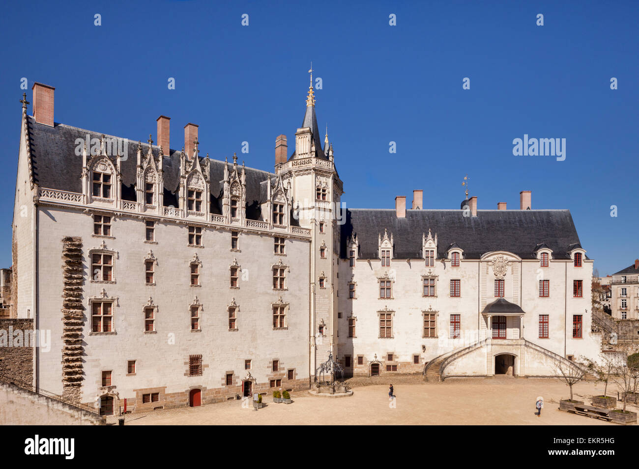 Chateau of the Dukes of Brittany, Nantes, Loire Atlantique, France. Stock Photo