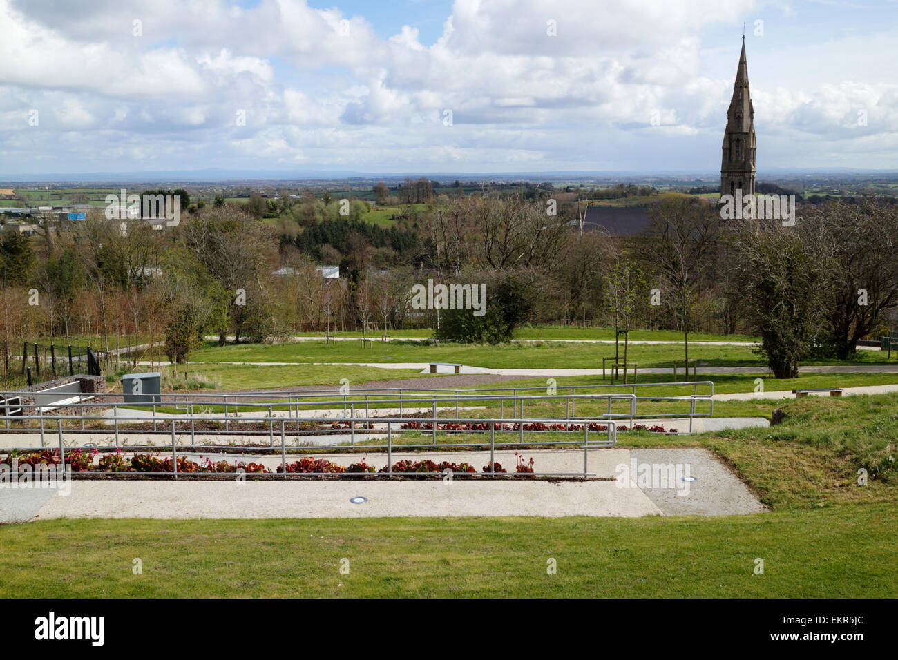 view from castle hill of the o'neill dungannon county tyrone northern ireland Stock Photo Alamy