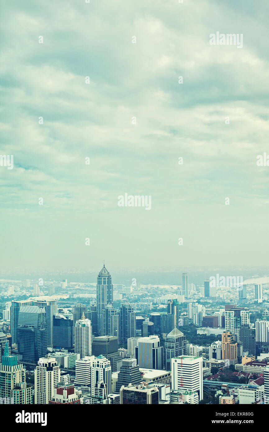 Bangkok aerial city view at day, Thailand Stock Photo - Alamy