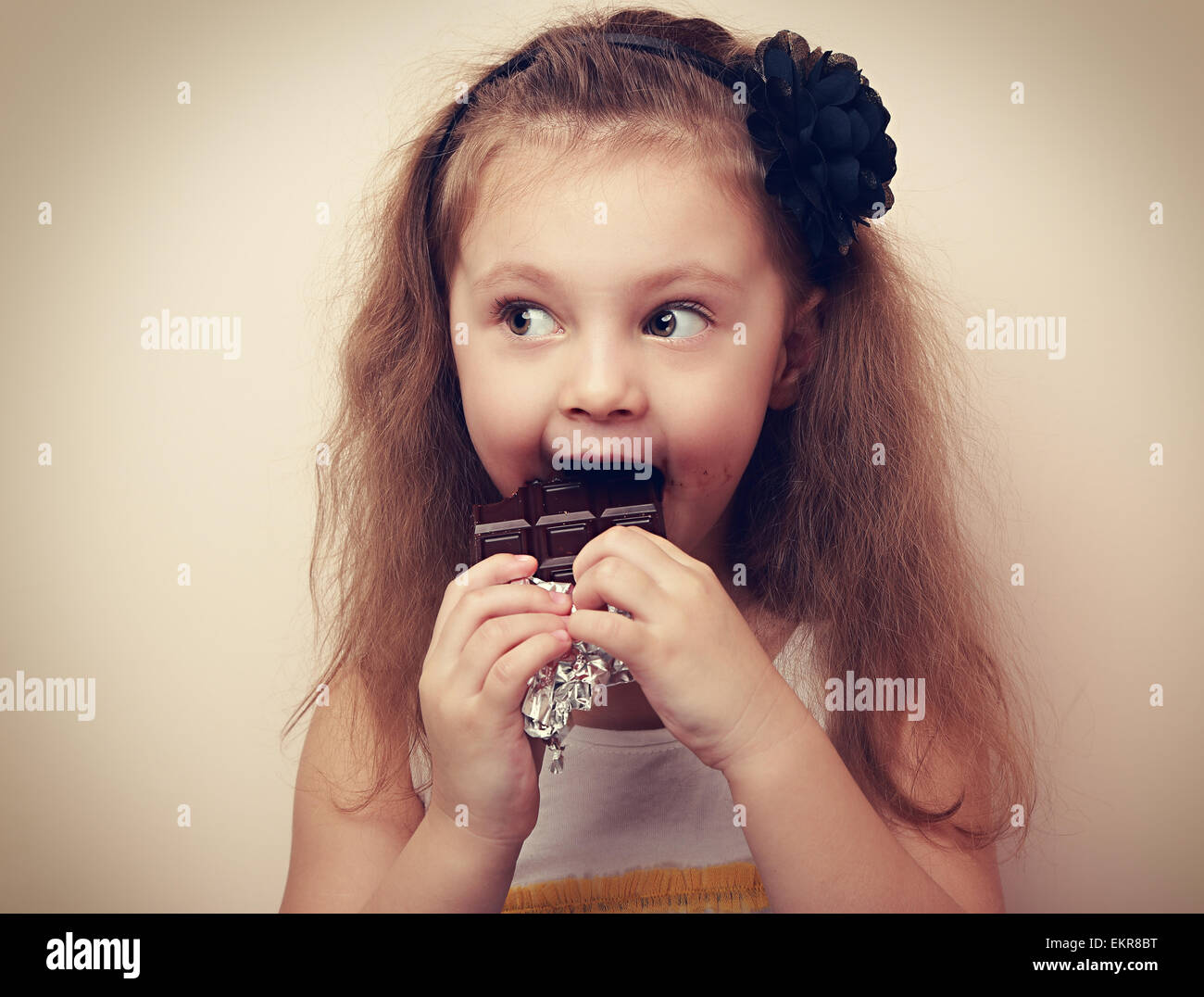 Chocolate girl, fun hires stock photography and images Alamy