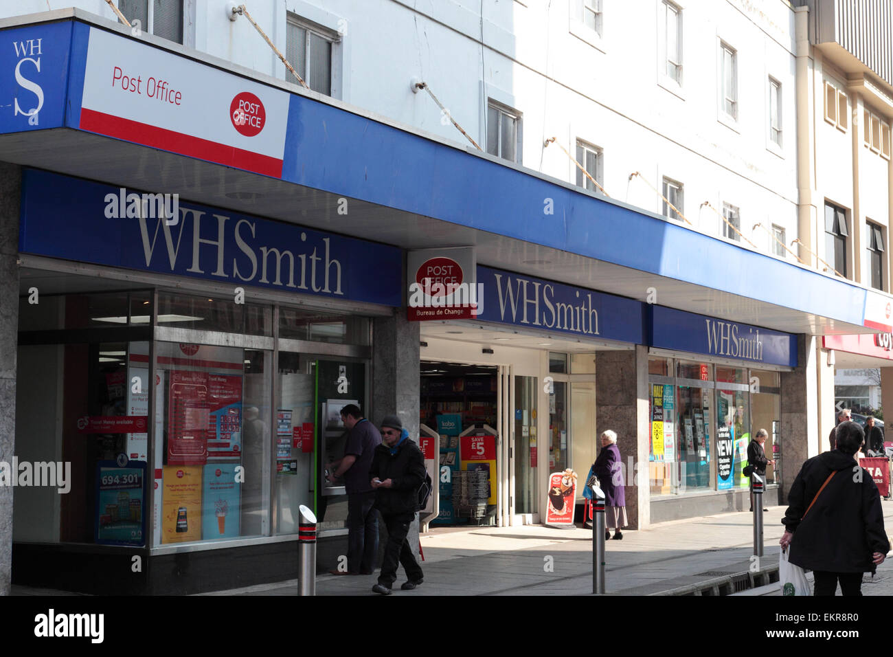 W H Smith store, Union Street, Torquay Stock Photo