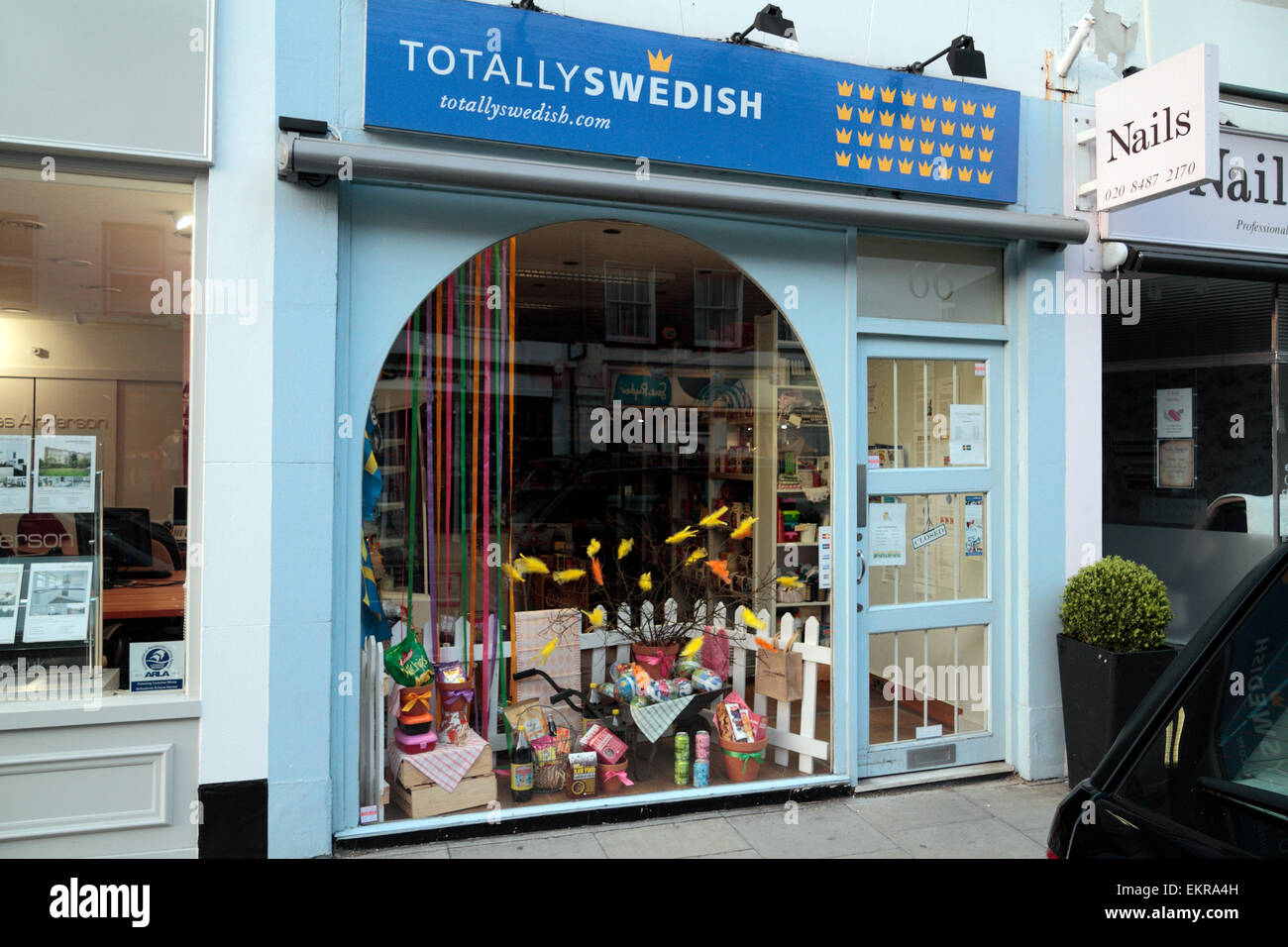 The Totally Swedish shop on Barnes High St, London SW13, UK. Stock Photo