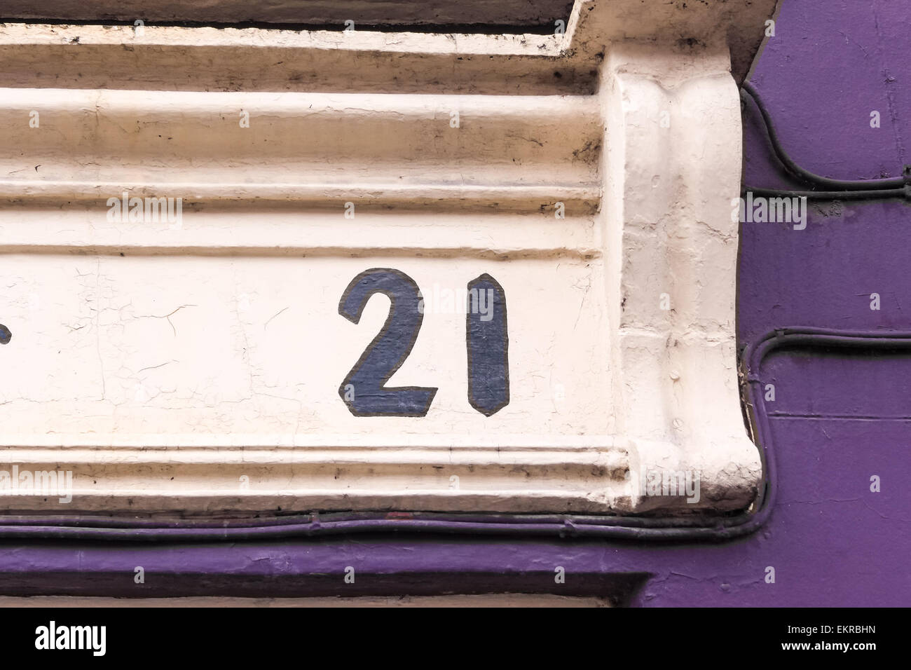 House number 21 in Kenmare, County Kerry, Ireland Stock Photo