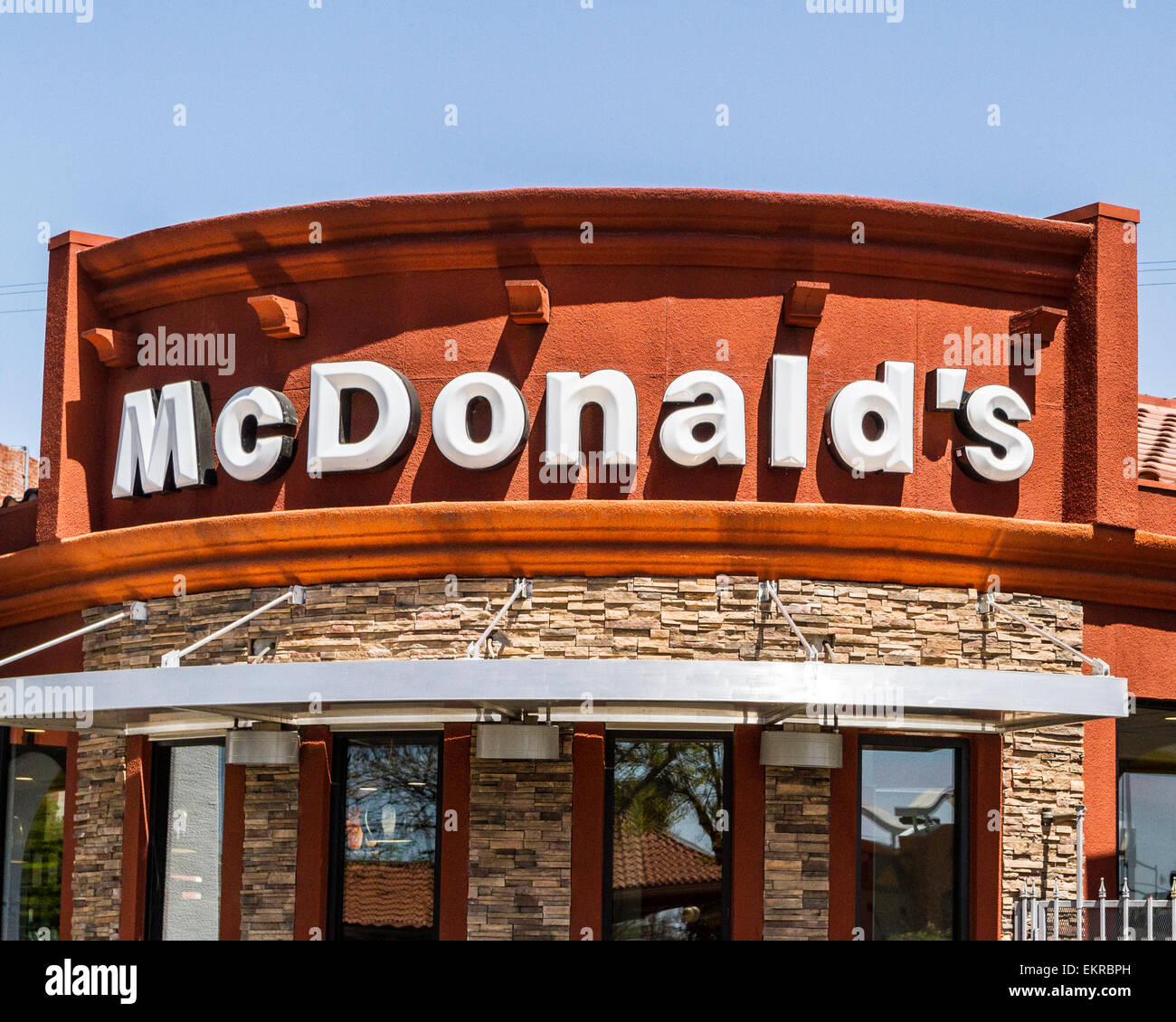 A McDonald's restaurant in Modesto California Stock Photo Alamy
