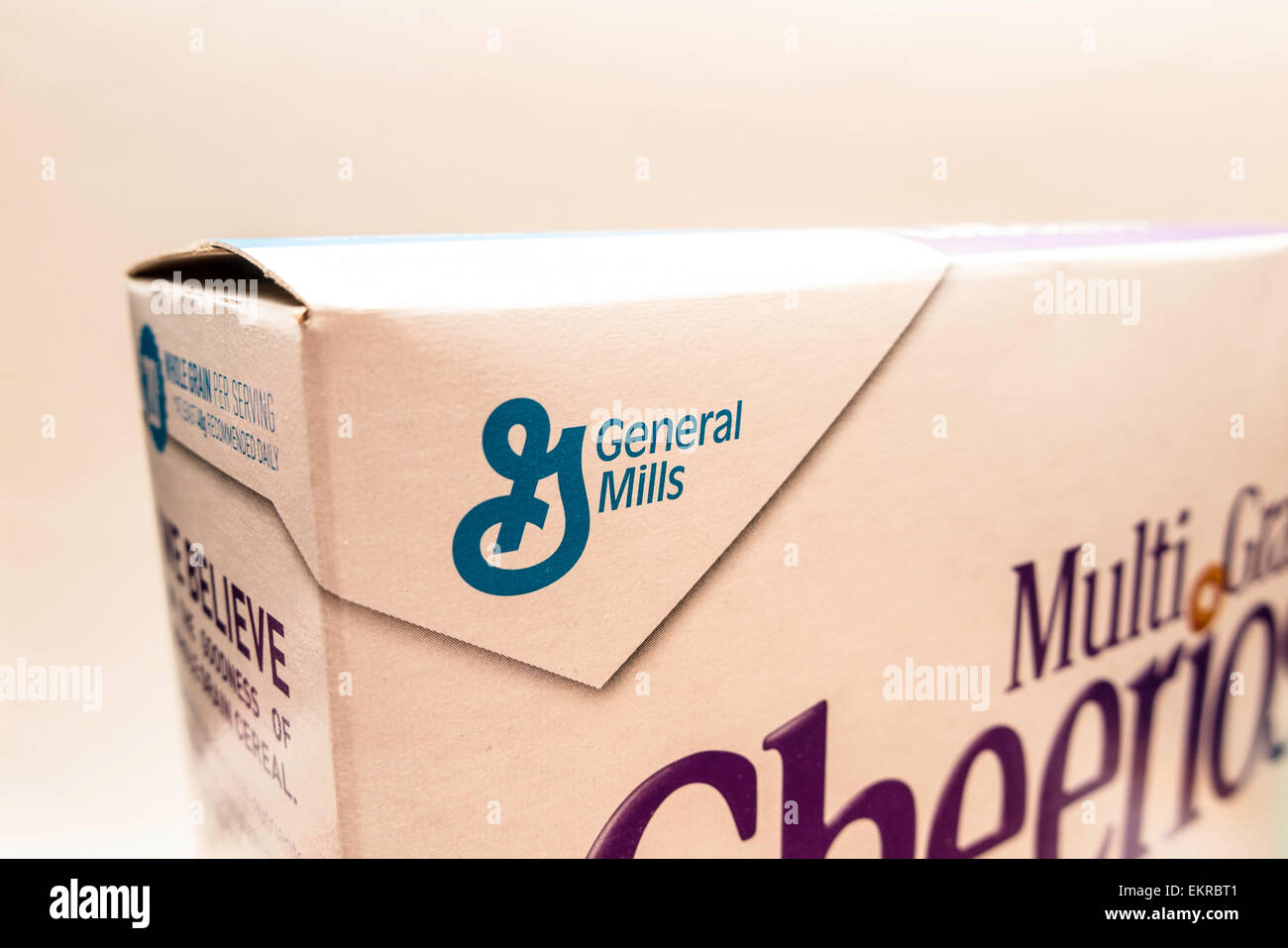 A Box Of Whole Grain Cheerios And The General Mills Logo General