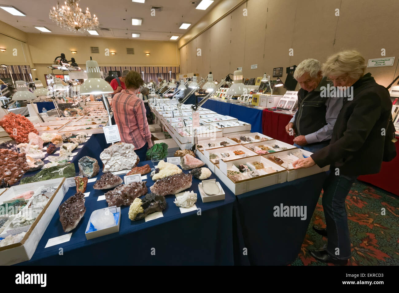 Tucson Gem and Mineral Show, Tucson, Arizona Stock Photo Alamy