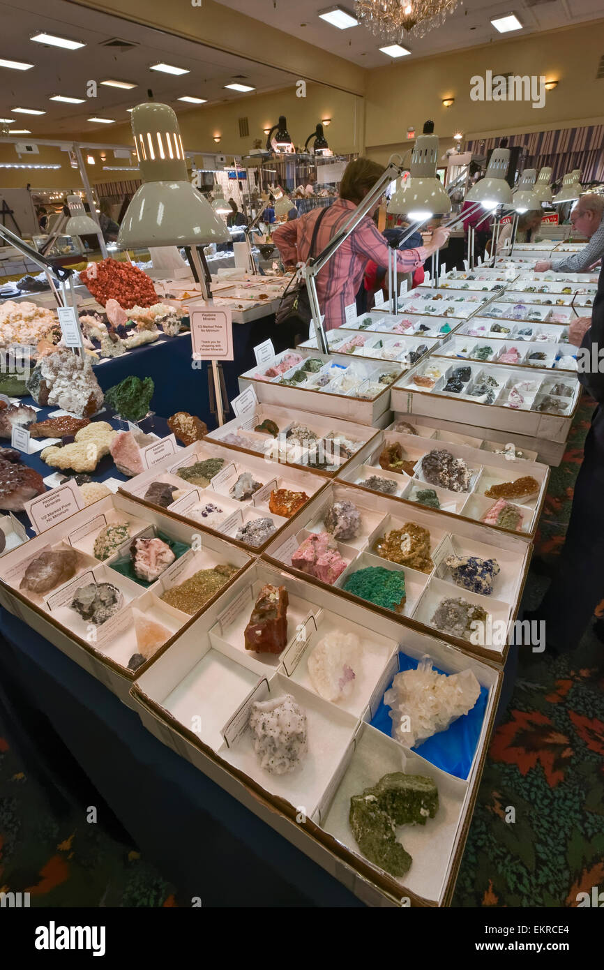 Tucson Gem And Mineral Show, Tucson, Arizona Stock Photo - Alamy