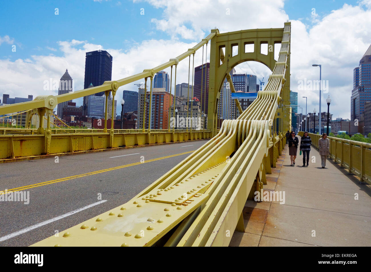 bridge Pittsburgh PA Stock Photo