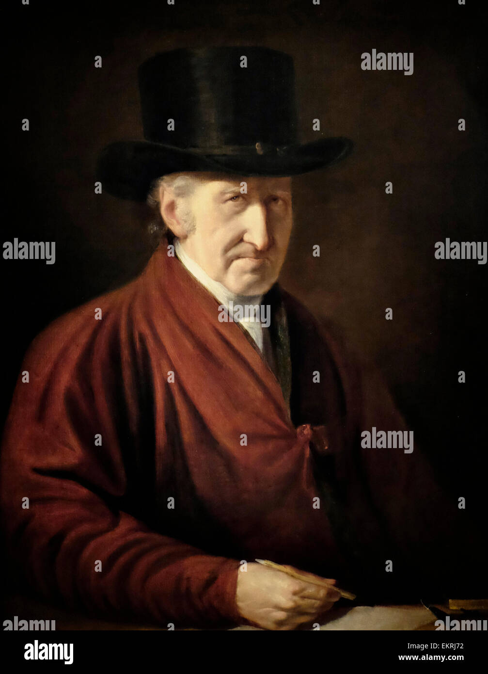 Benjamin West - Self Portrait 1819 Stock Photo
