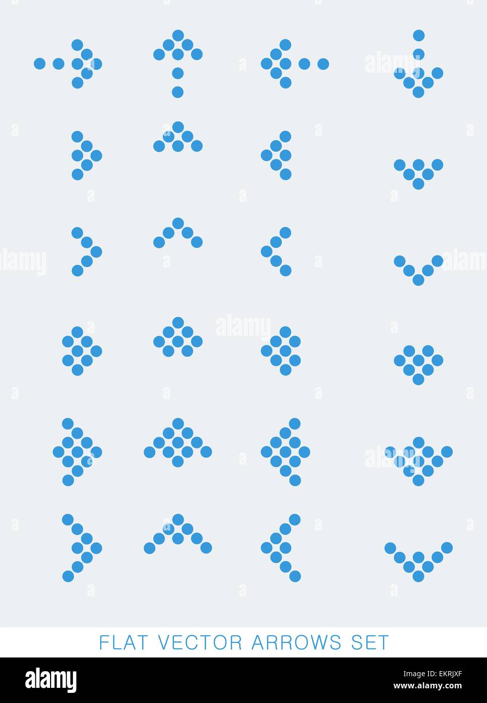 Flat color vector arrows set Stock Vector Image & Art - Alamy