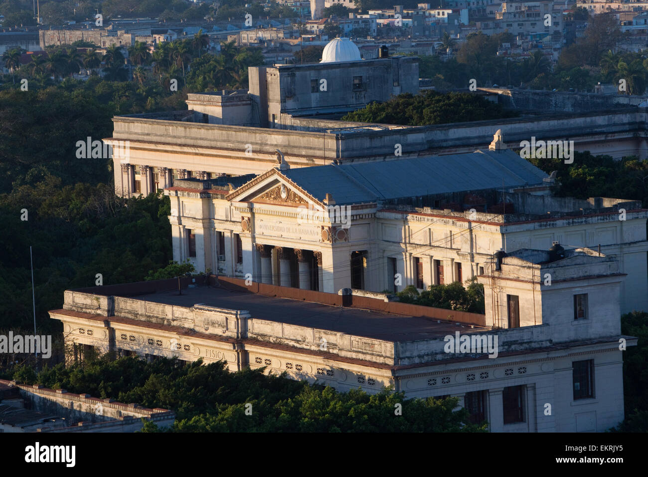 The University of Havana, founded in 1728, where Fidel Castro studied Stock Photo