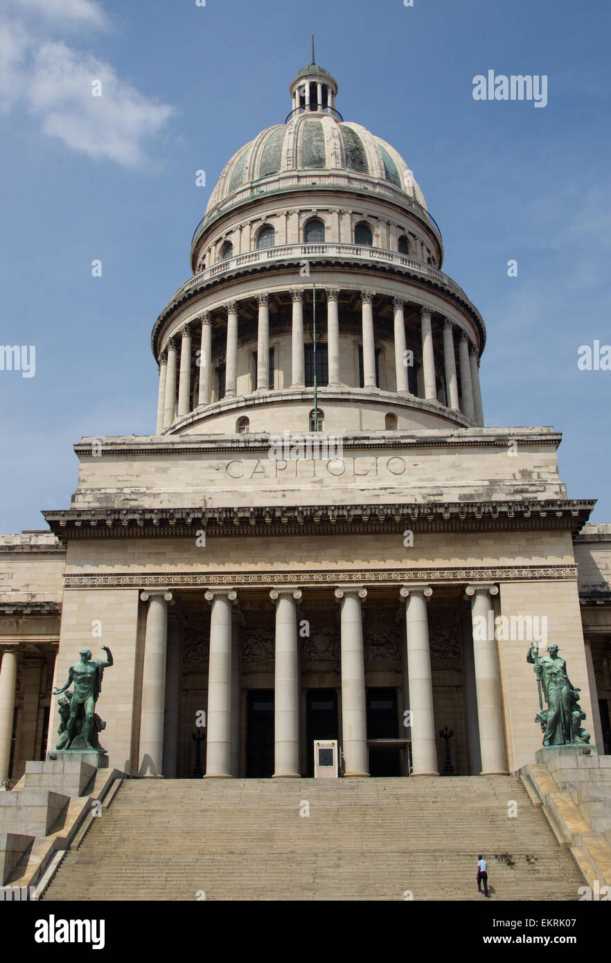 El Capitolio or the National Capital building,Havana was the seat of the Cuban government until 1959,now the academy of Sciences Stock Photo