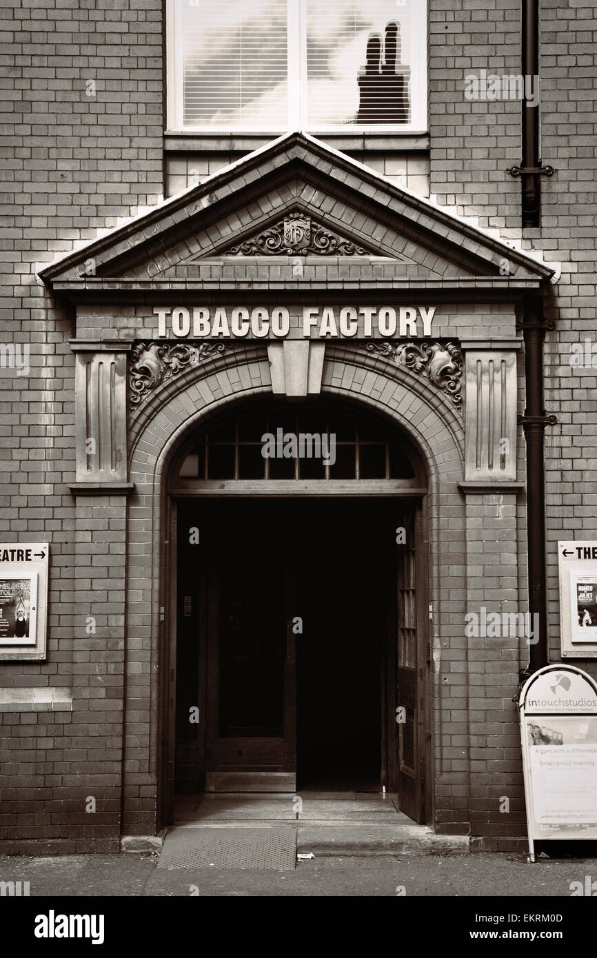 WD & HO Wills Tobacco Factory building, Raleigh road Bristol. Now a theatre and cafe called Tobacco Factory. Stock Photo