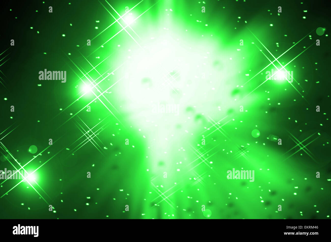 abstract green futuristic stripe background design with lights Stock ...