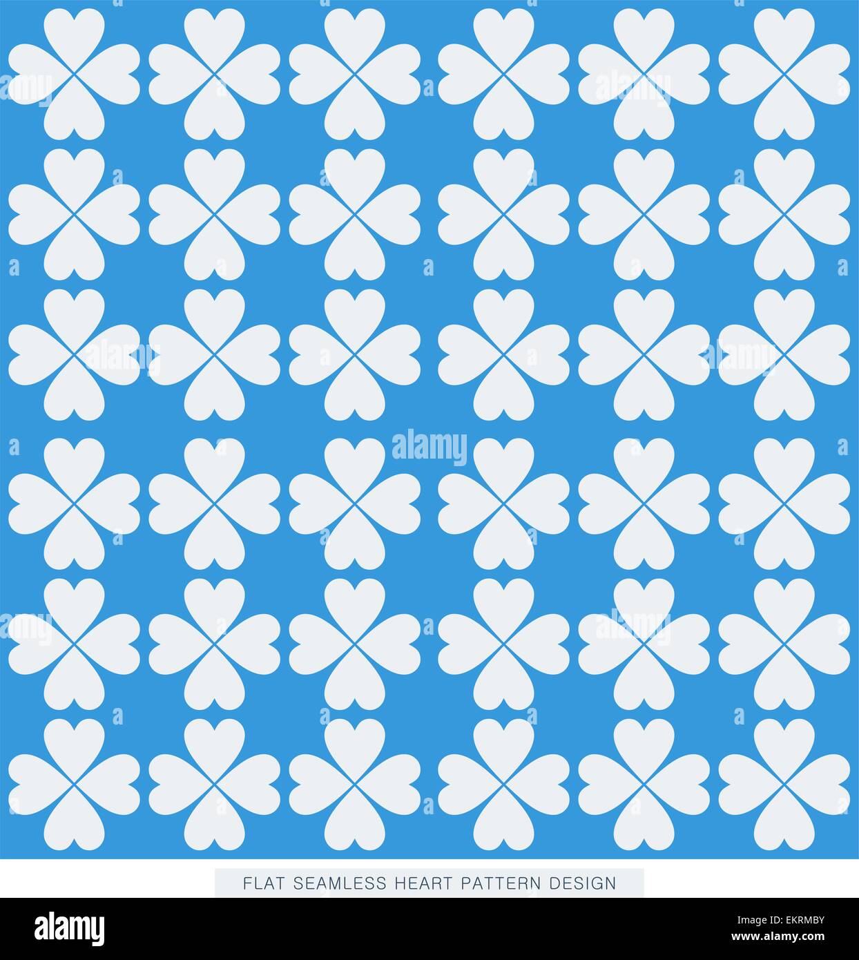 Blue flat seamless heart pattern design Stock Vector Image & Art - Alamy
