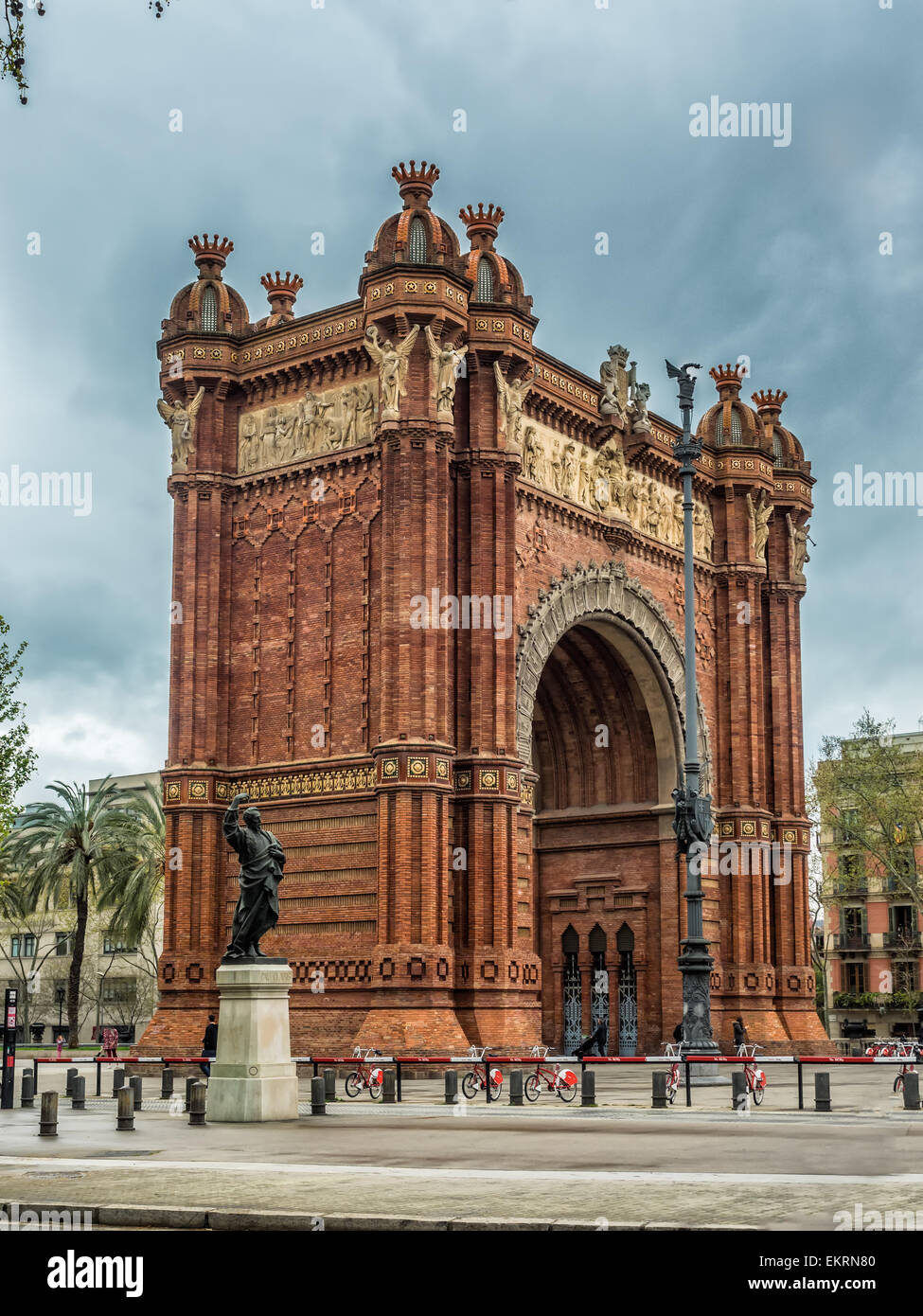 Arco del Triunfo Barcelona Triumph Arch, Spain Stock Photo