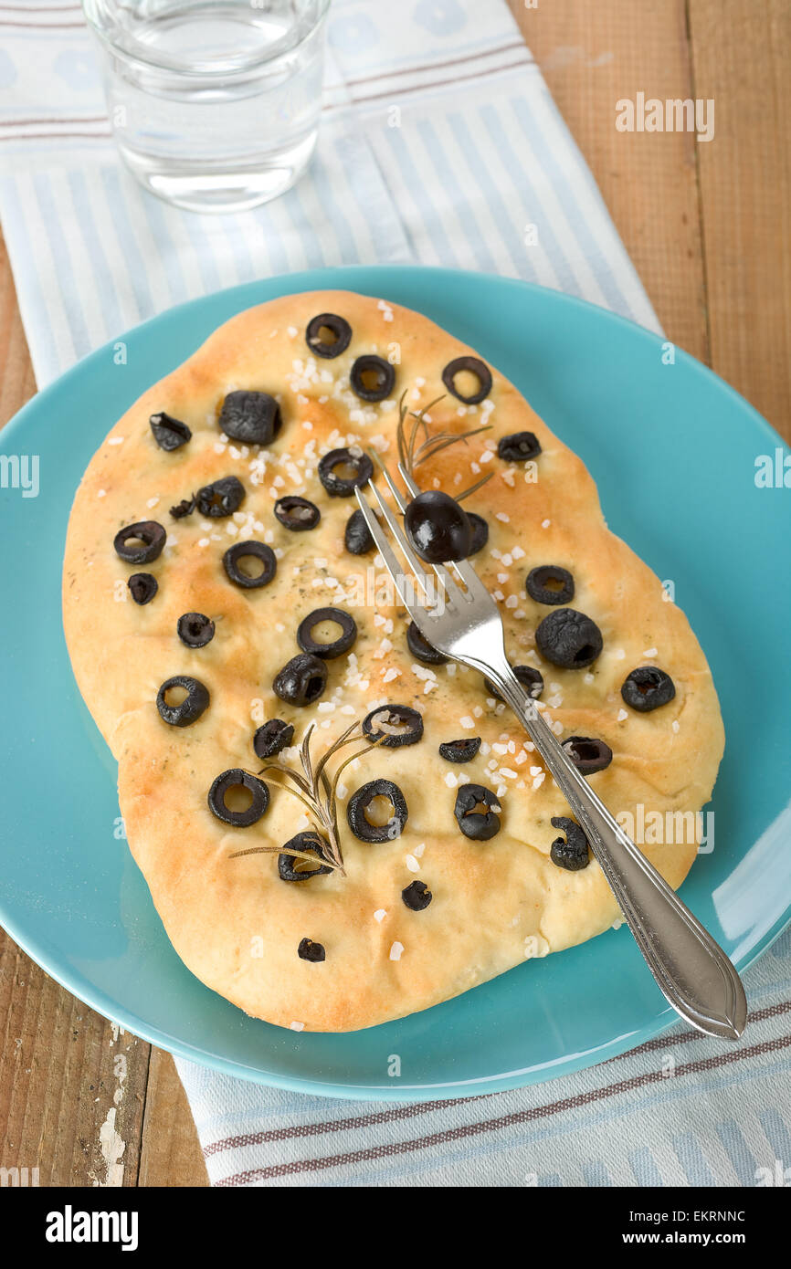 Olive and rosemary focaccia Stock Photo Alamy