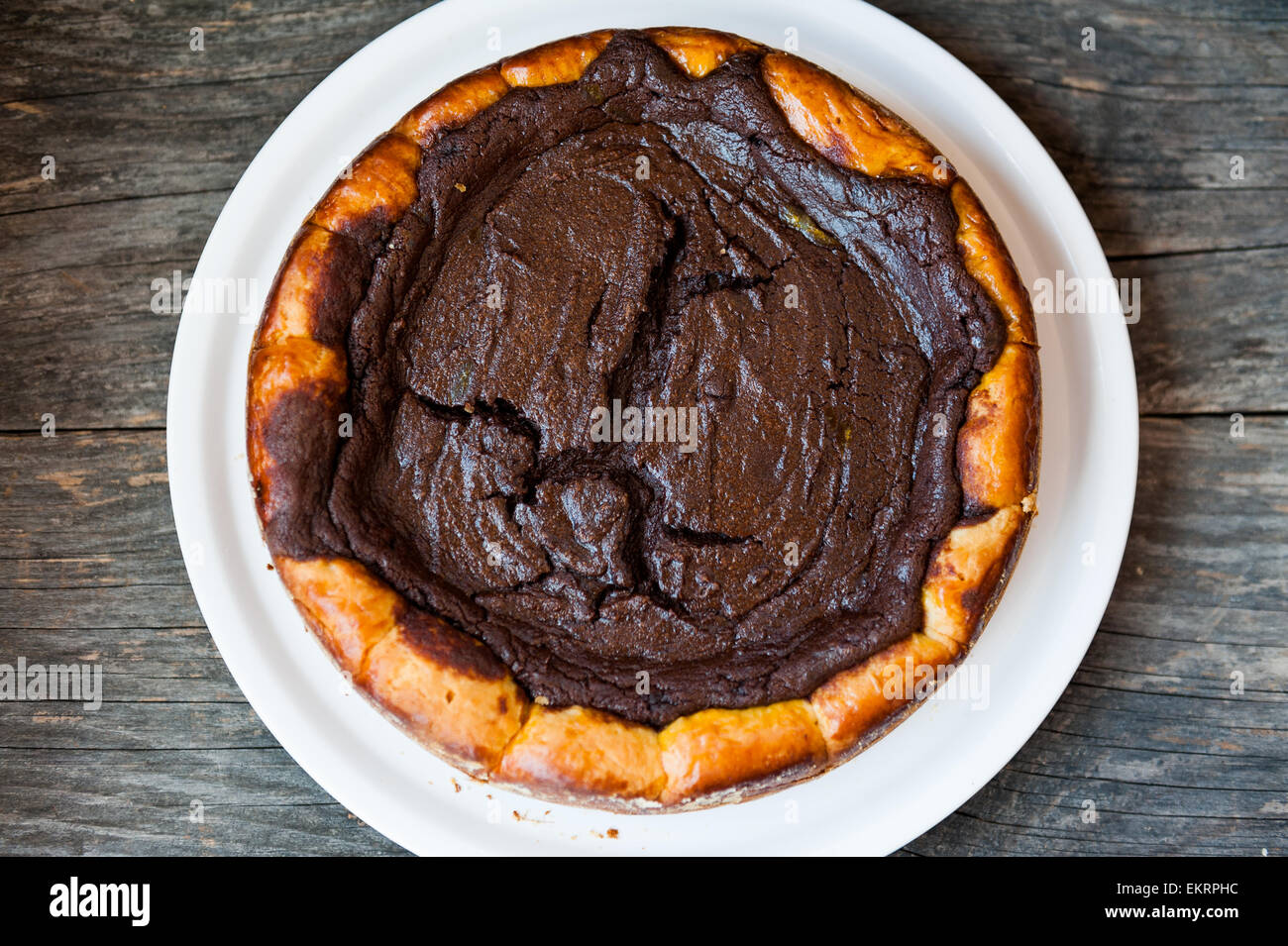 Chocolate pie Stock Photo