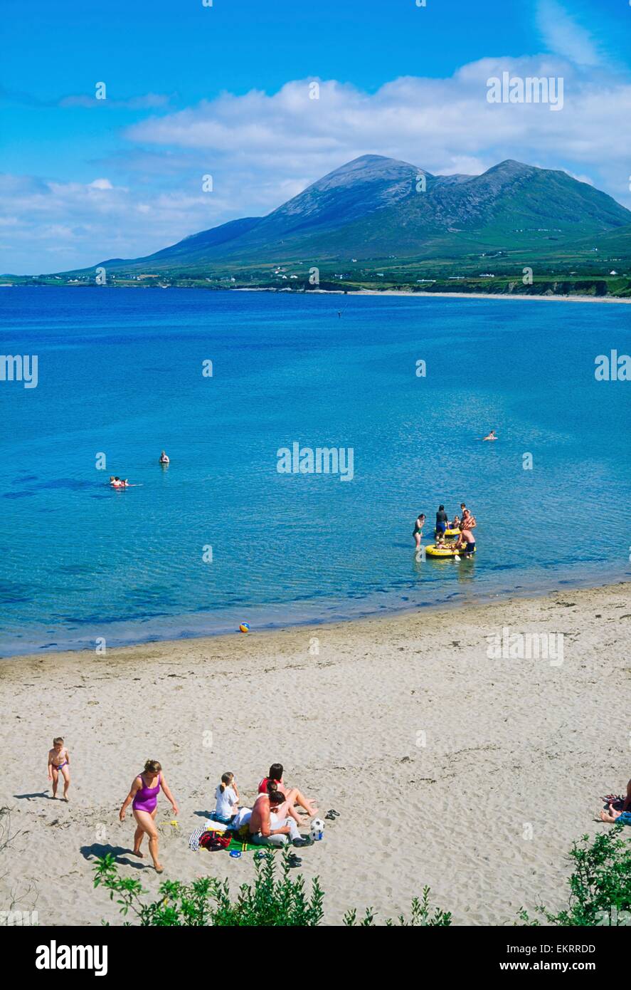 Old Head, Co Mayo, Ireland; People At The Beach Stock Photo Alamy