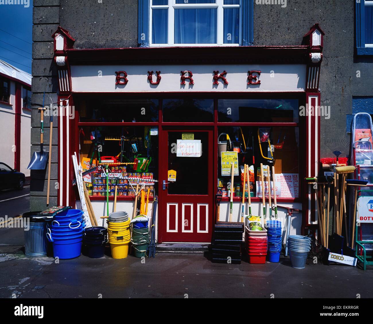Gort,Co Galway,Ireland;View Of A Shopfront Stock Photo