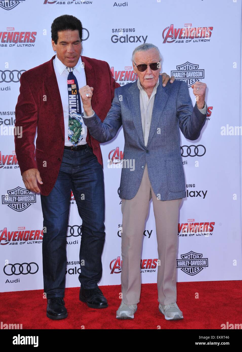 Stan Lee, Lou Ferrigno at arrivals for THE AVENGERS: AGE OF ULTRON ...