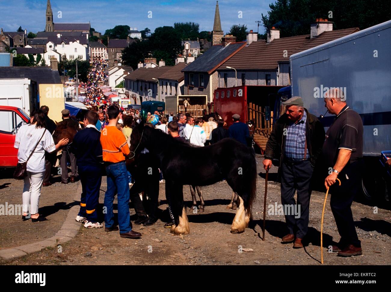 Ould Lammas Fair, Ballycastle, Co Antrim, Ireland Stock Photo