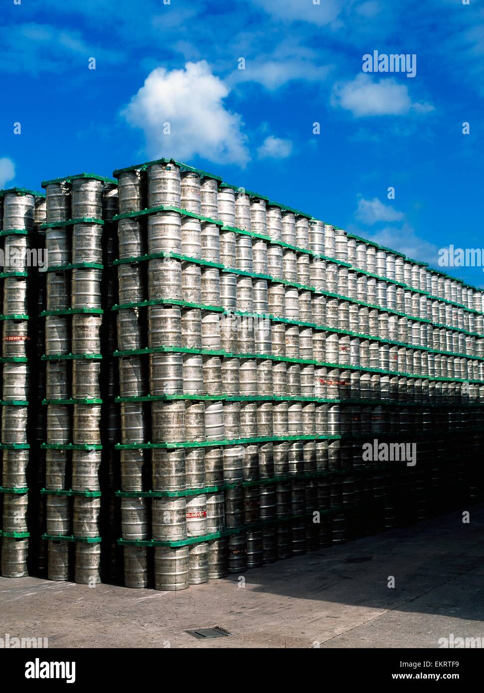 Beer Kegs At Murphys Brewery, Cork Stock Photo Alamy