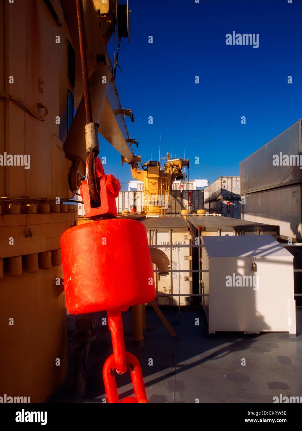 Shipping Container Ship, Anchor Stock Photo Alamy