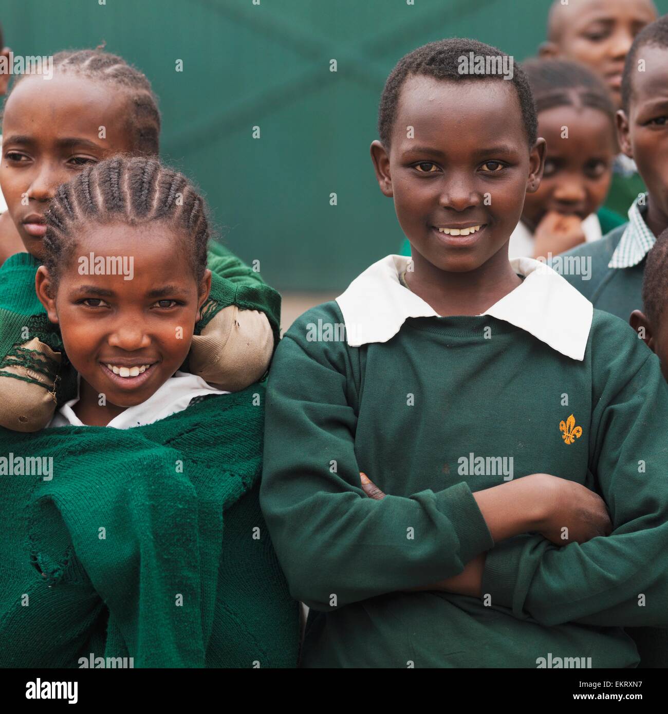 School Children In Uniform, Nairobi, Kenya, Africa Stock Photo Alamy