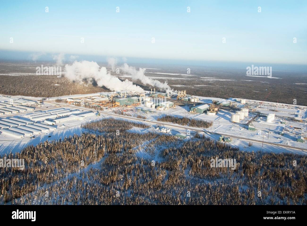 Oil Sands Plant, Fort Macmurray, Alberta, Canada Stock Photo