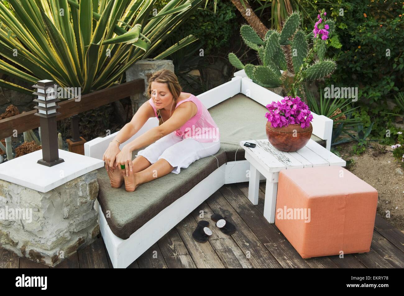 Woman seated exercise chair hi-res stock photography and images - Alamy