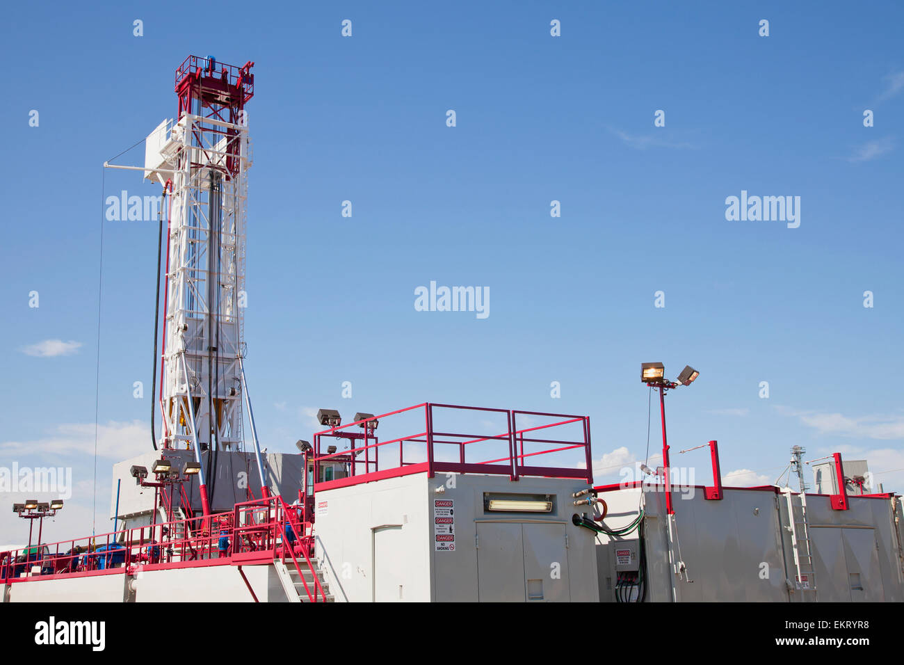Service Rig For The Oilfield Industry; Edmonton, Alberta, Canada Stock