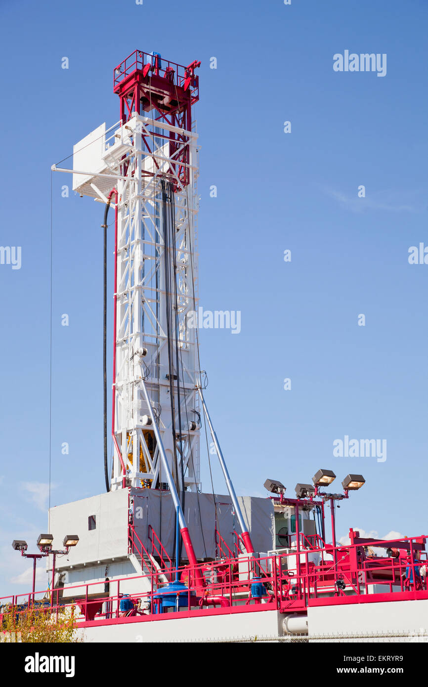 Service Rig For The Oilfield Industry; Edmonton, Alberta, Canada Stock