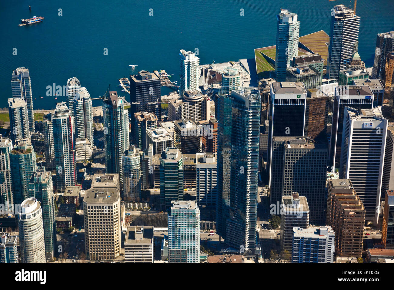 Aerial View Of Downtown Vancouver, British Columbia Stock Photo - Alamy