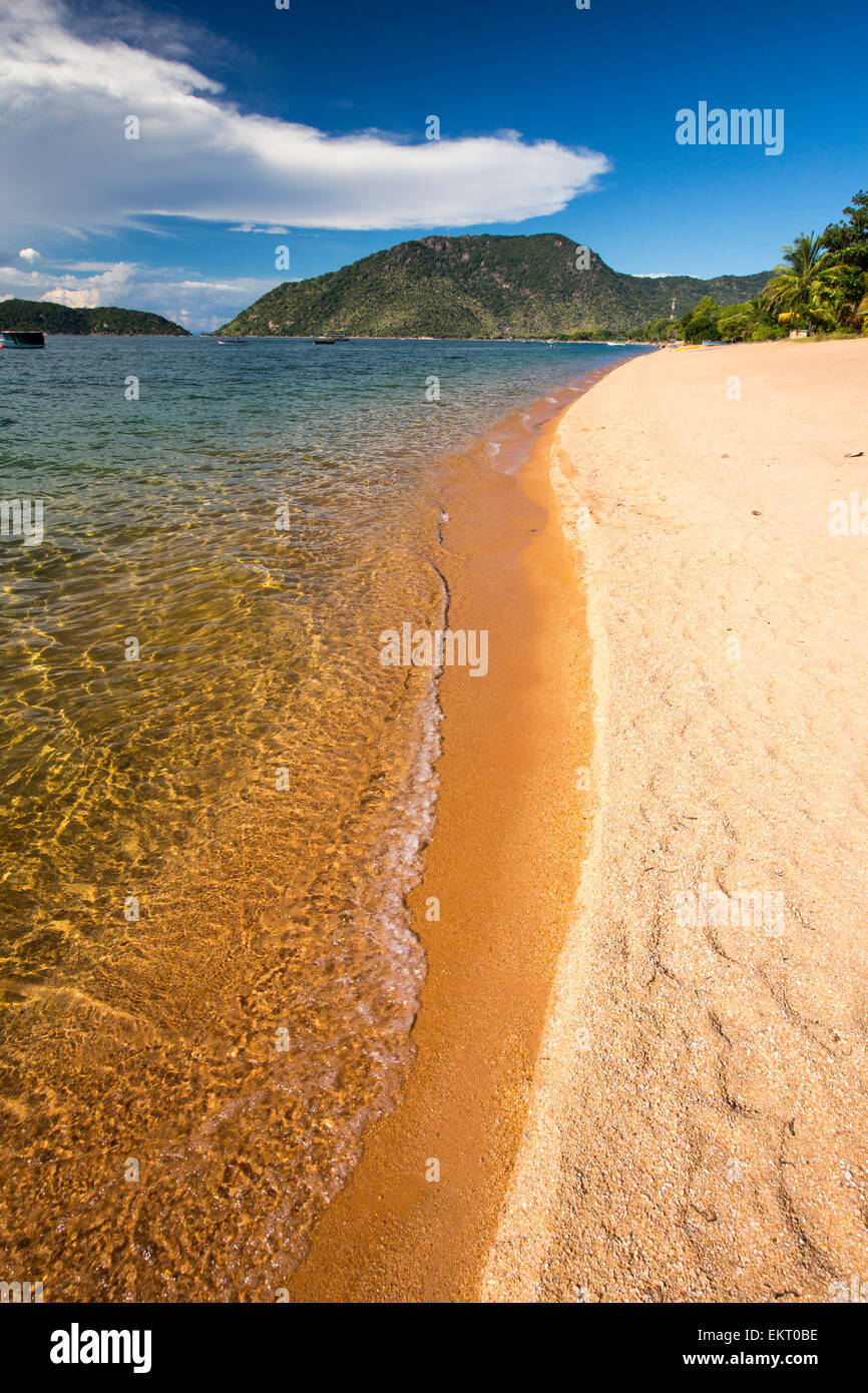 Lake Malawi National Park, the world's first freshwater national park in the world, at Cape Maclear on the shores of Lake Malawi, Malawi, Africa. Stock Photo