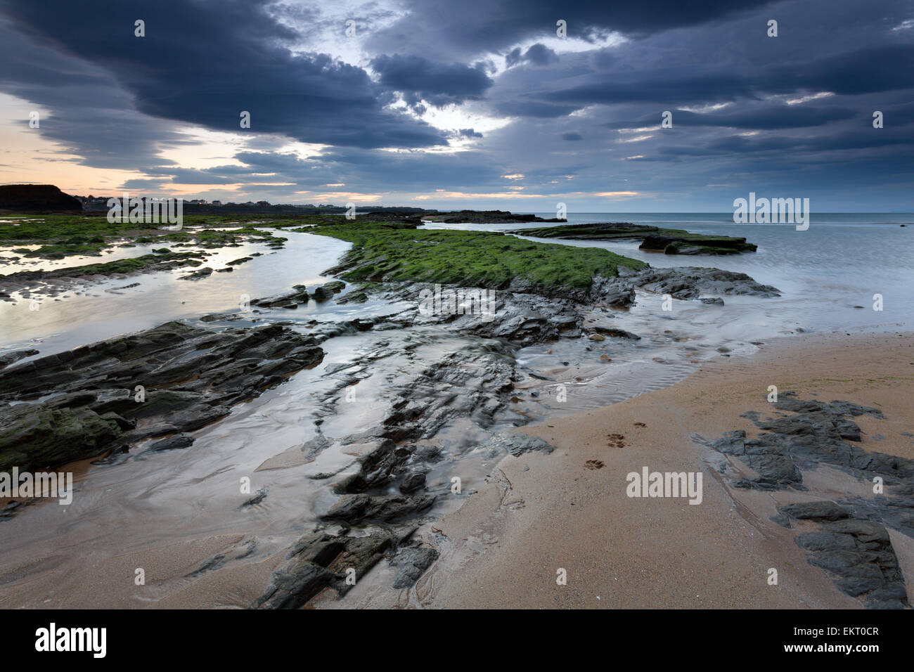 Bundoran beach at twilight, Donegal Co., Ireland Stock Photo