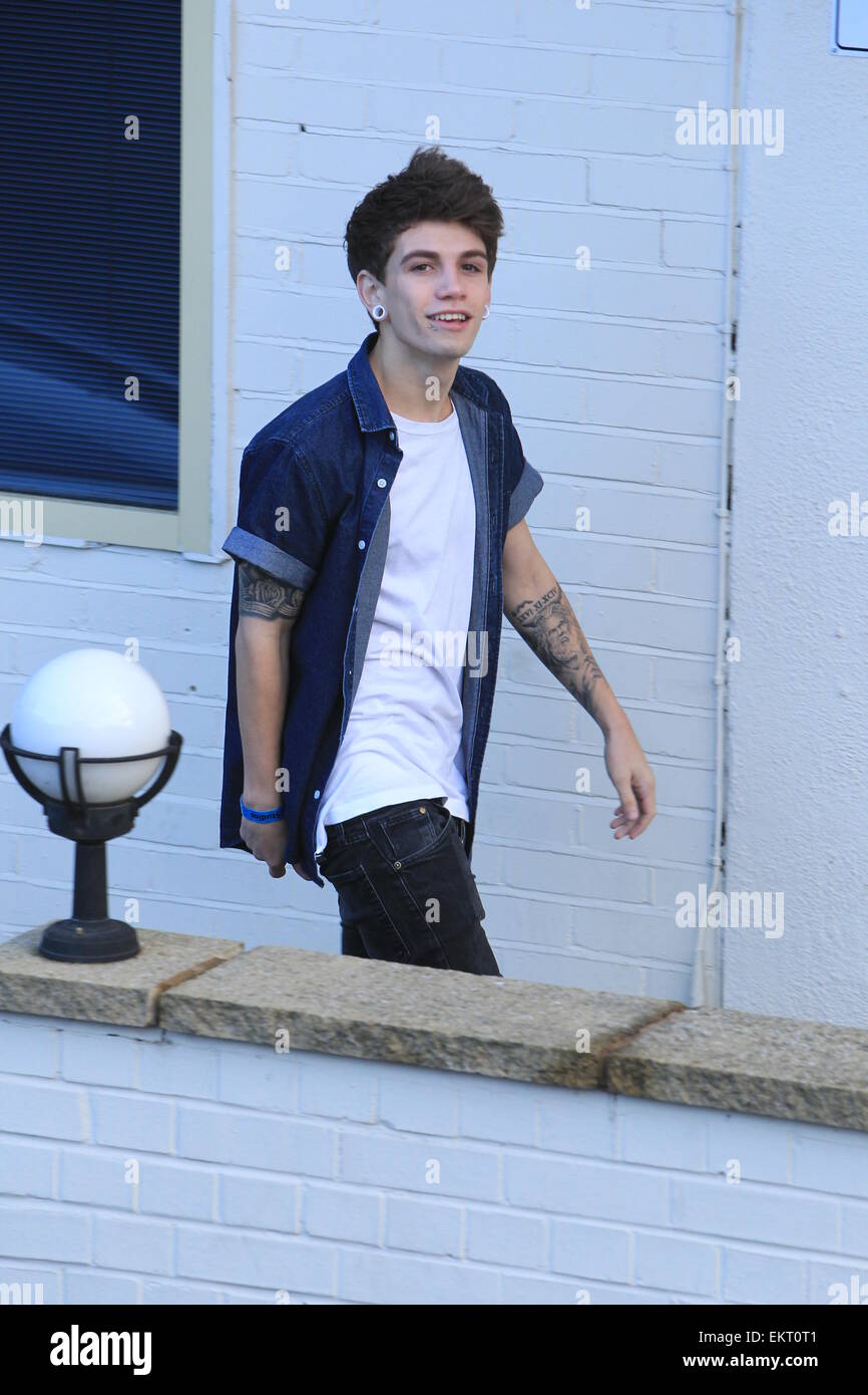 'X Factor' finalists at the rehearsal studio Featuring New Boy Band