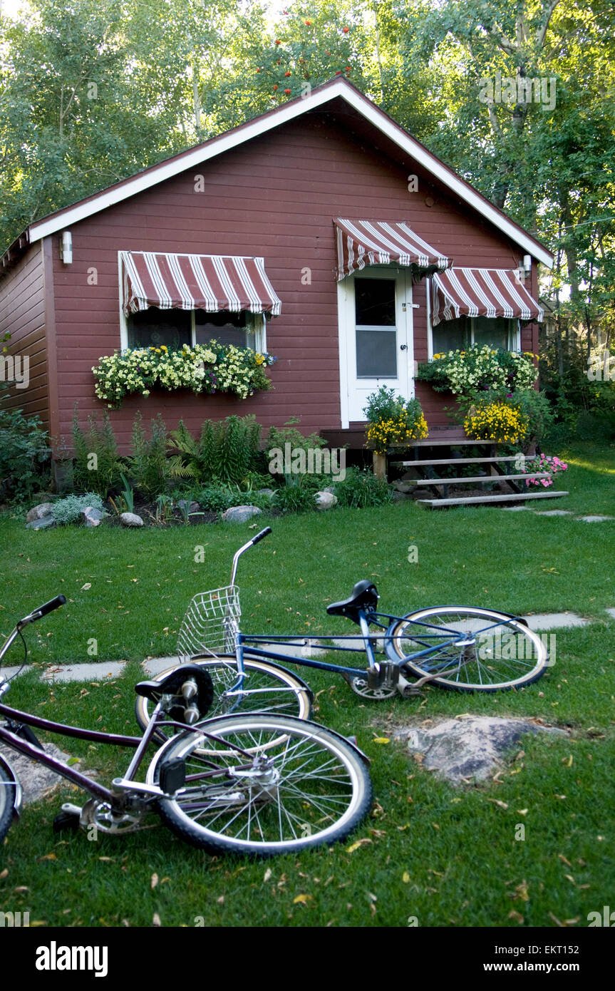 Cottage, Victoria Beach, Manitoba Stock Photo Alamy