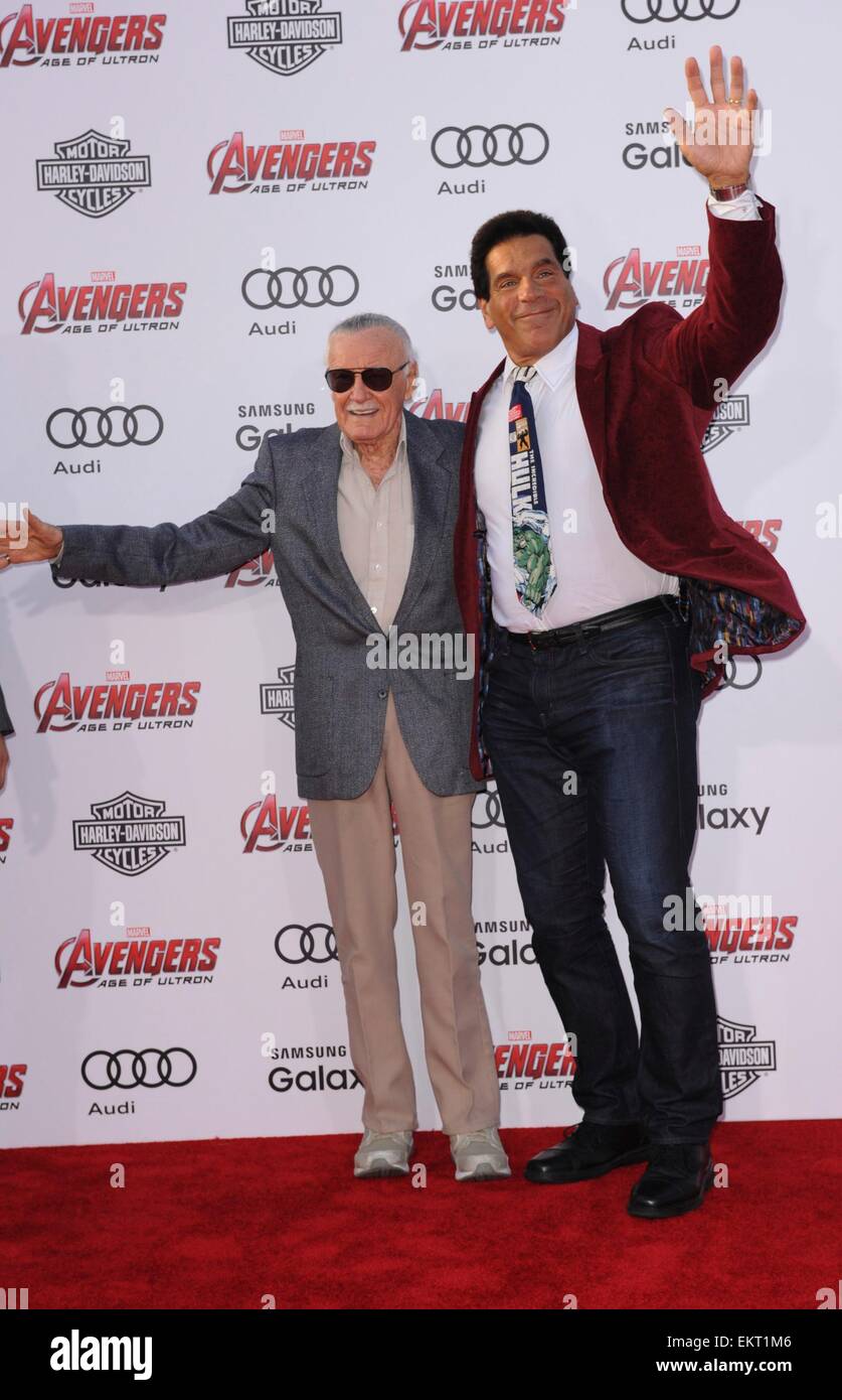Stan Lee Lou Ferrigno The Avengers High Resolution Stock Photography ...
