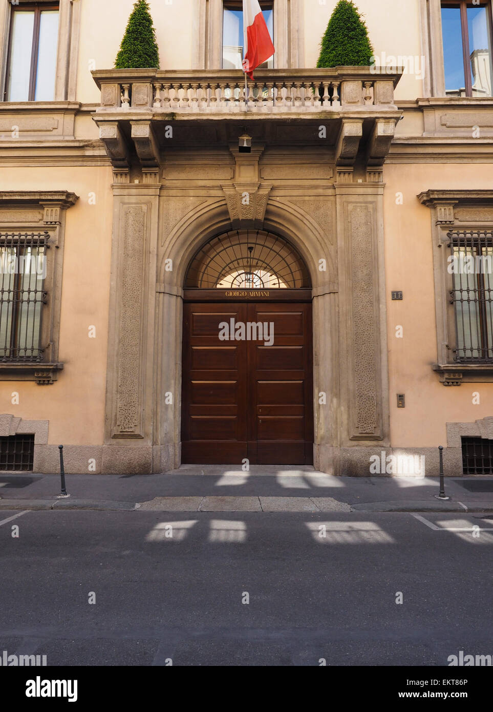 Armani headquarter, Via Borgonuovo, Via Brera District and surroundings,  Milan, Lombardy, Italy, Europe Stock Photo - Alamy