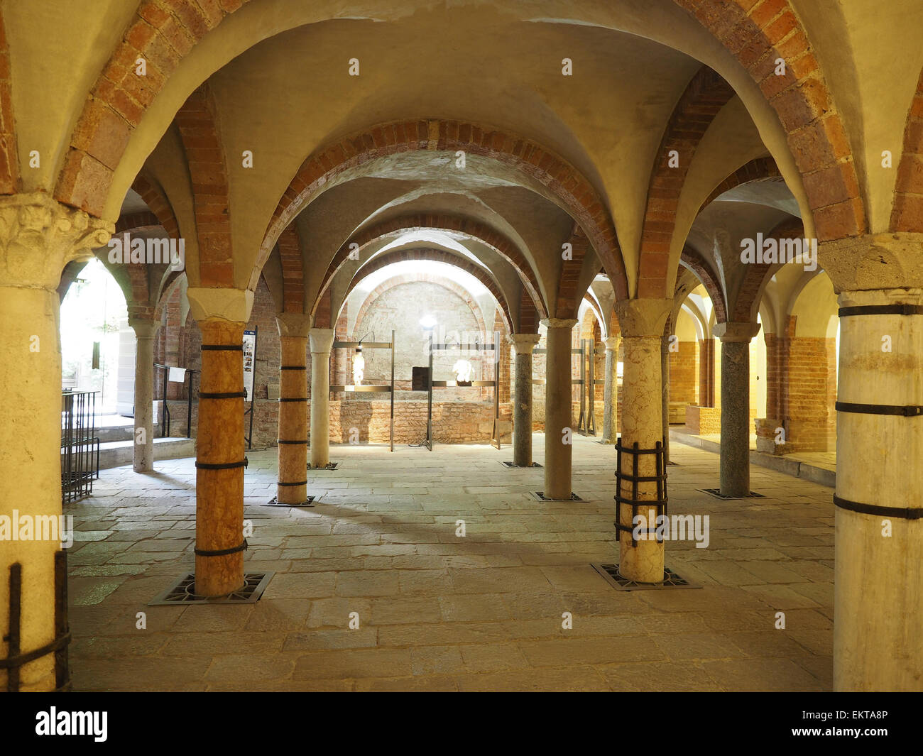 Cripta di San Giovanni in Conca crypt, Piazza Missori square, Milan, Lombardy, Italy, Europe Cripta di San Giovanni in Conca crypt, Piazza Missori square, Milan, Lombardy, Italy, Europe