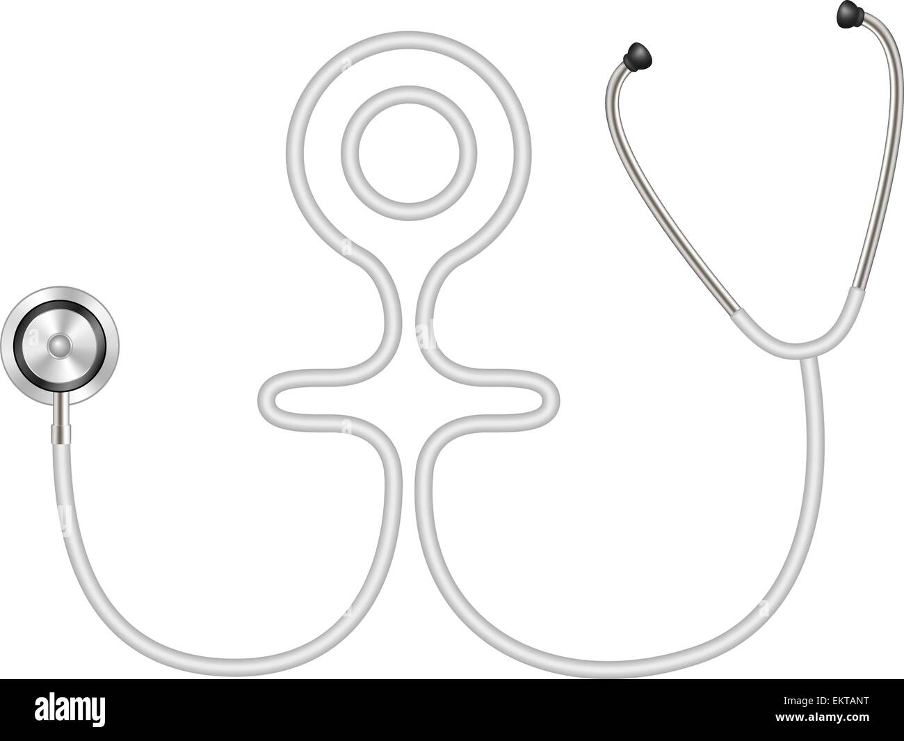 Stethoscope in shape of female symbol Stock Vector Image & Art Alamy