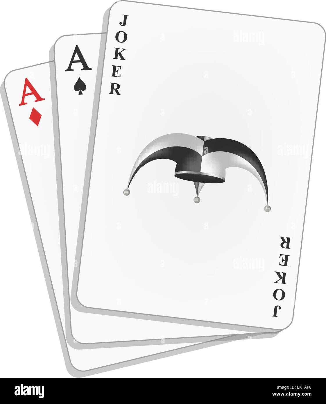 Joker of spades Stock Vector Images Alamy
