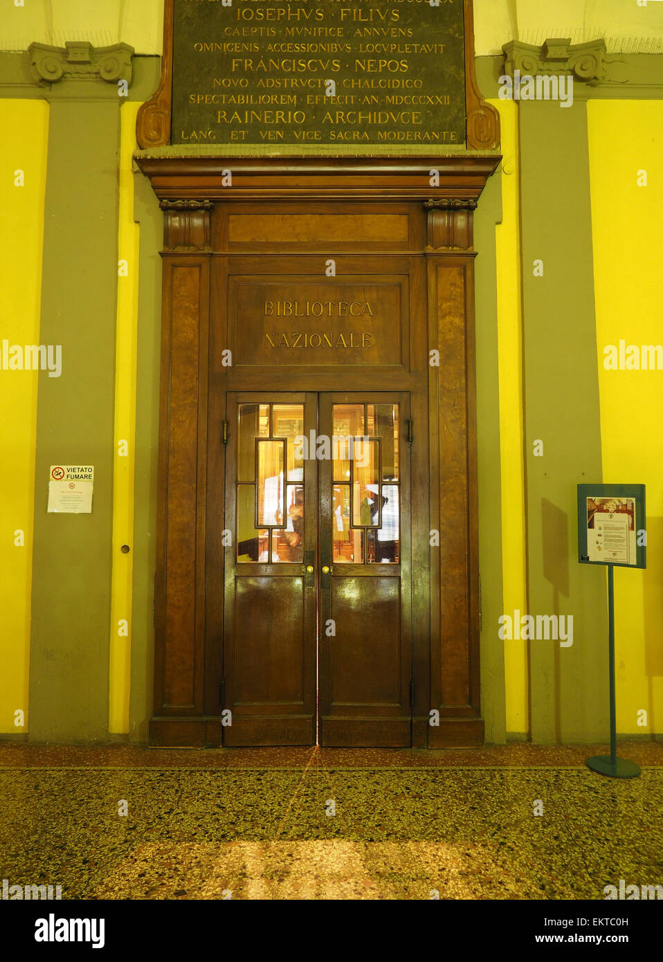 Braidense National Library, Brera Palazzo del Collegio, Milan, Lombardy, Italy, Europe Stock Photo