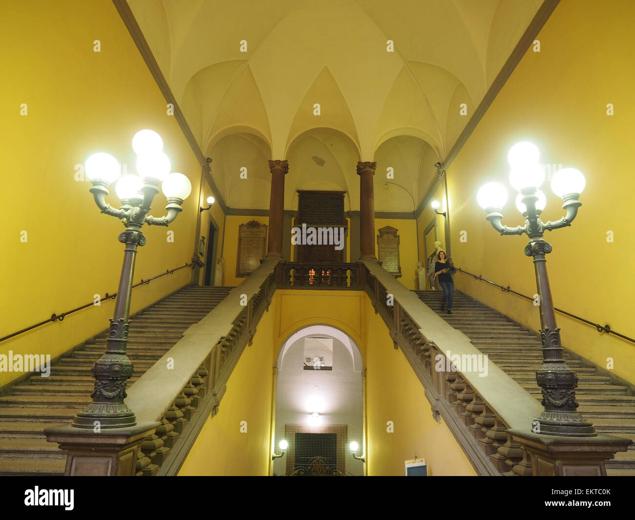 Braidense National Library, Brera Palazzo del Collegio, Milan, Lombardy, Italy, Europe Stock Photo