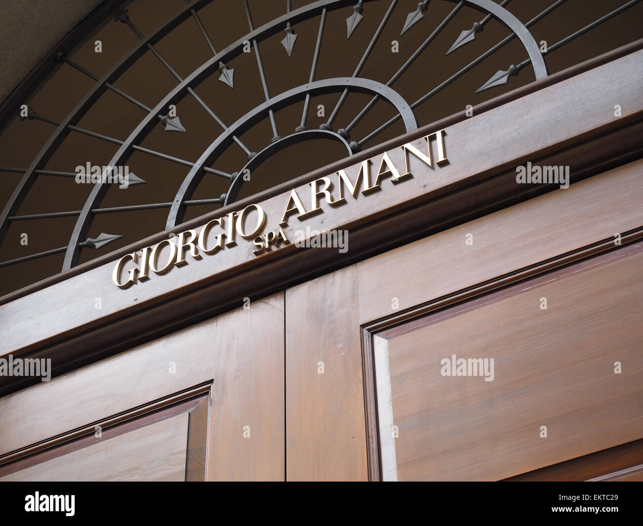 Armani logo hi-res stock photography and images - Alamy