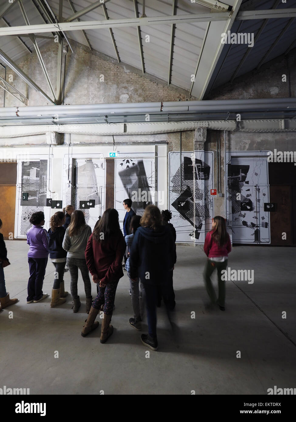 Céline Condorelli exhibition, Hangar Bicocca Area, Milan, Lombardy, Italy, Europe Stock Photo