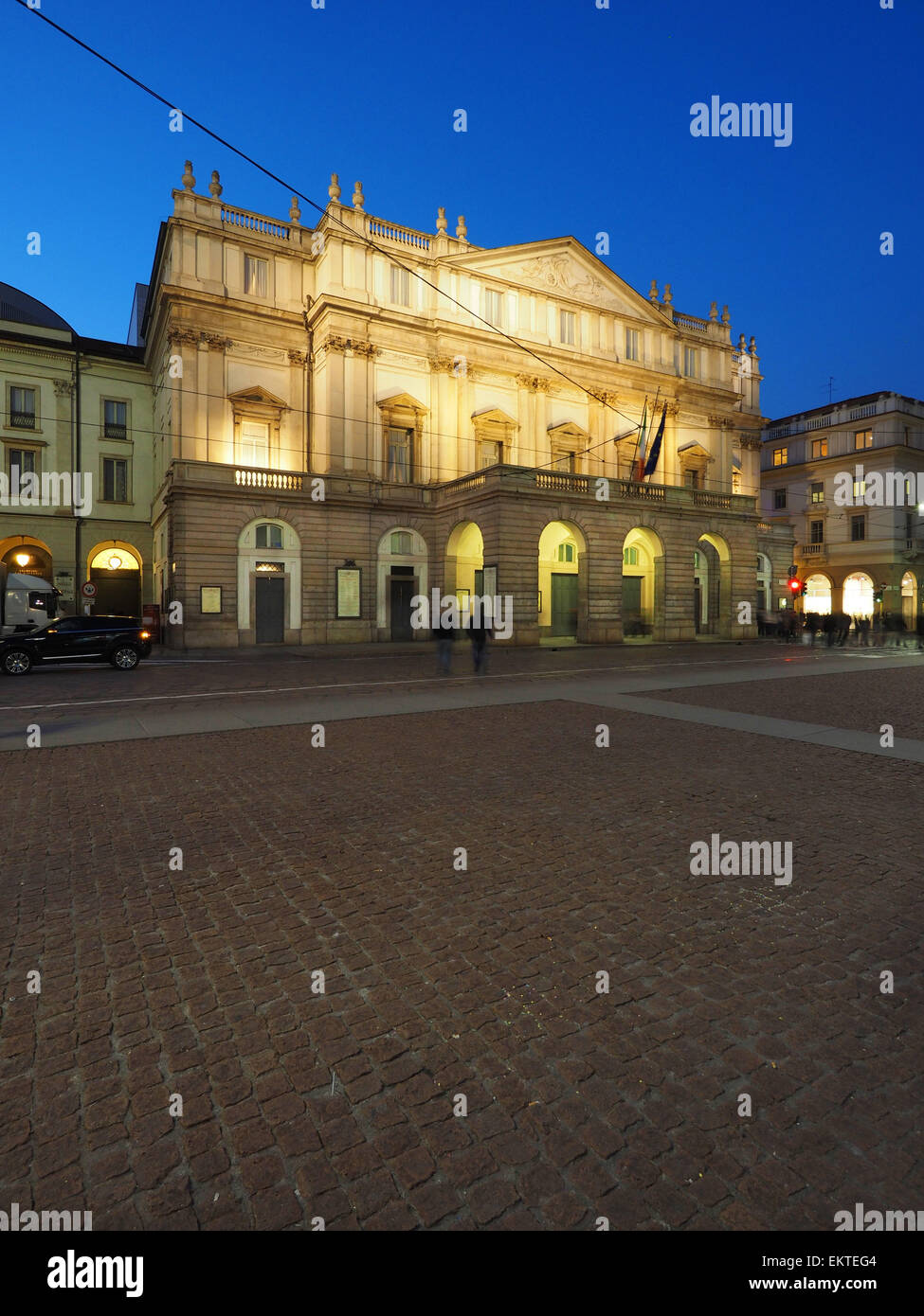 La Scala theatre Opera House, Milan, Lombardy, Italy, Europe Stock Photo