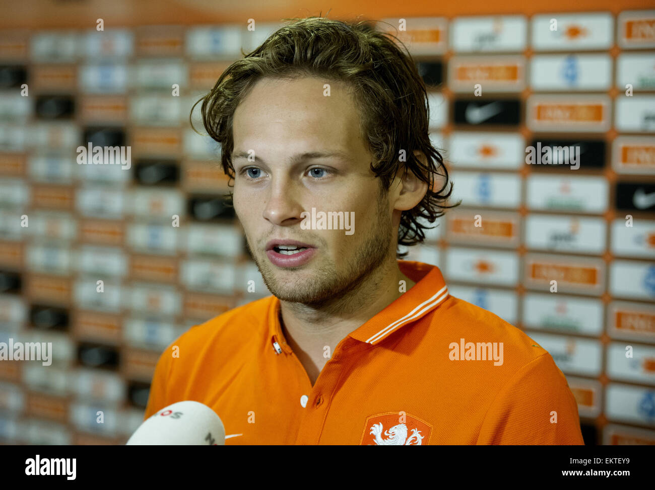 Dutch Soccer Player Daley Blind Prepares With The Dutch National For The Ek Kwalification Games